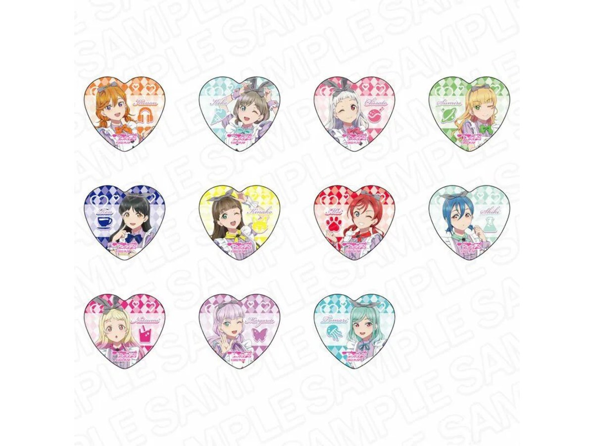 Love Live!Superstar!!日版心型徽章-11款隨機