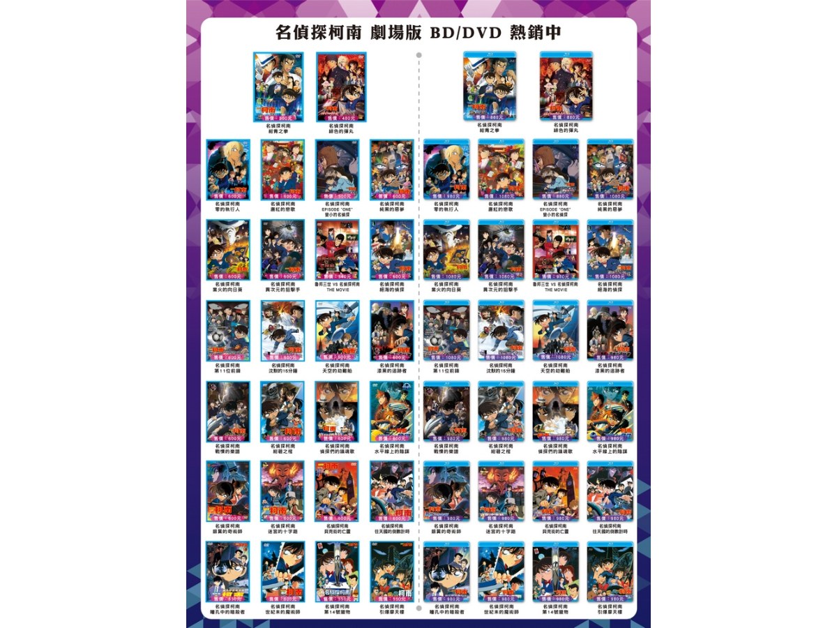 名偵探柯南 劇場版1997 - 2021 27片大全集 Blue-ray Disc (藍光光碟)