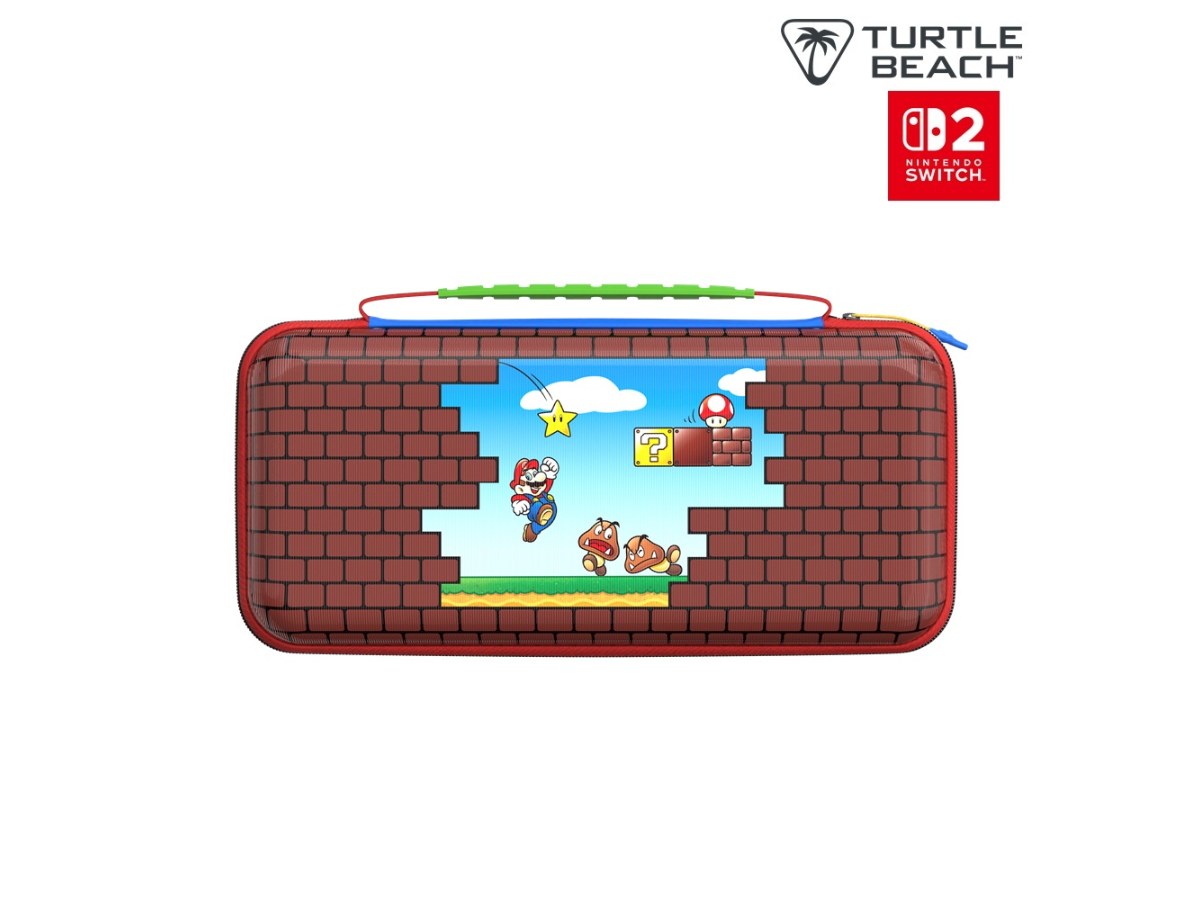 TBA-8202-65 Turtle Beach PlayTrek Travel Case NS2 瑪利歐磚塊收納包《任天堂授權》