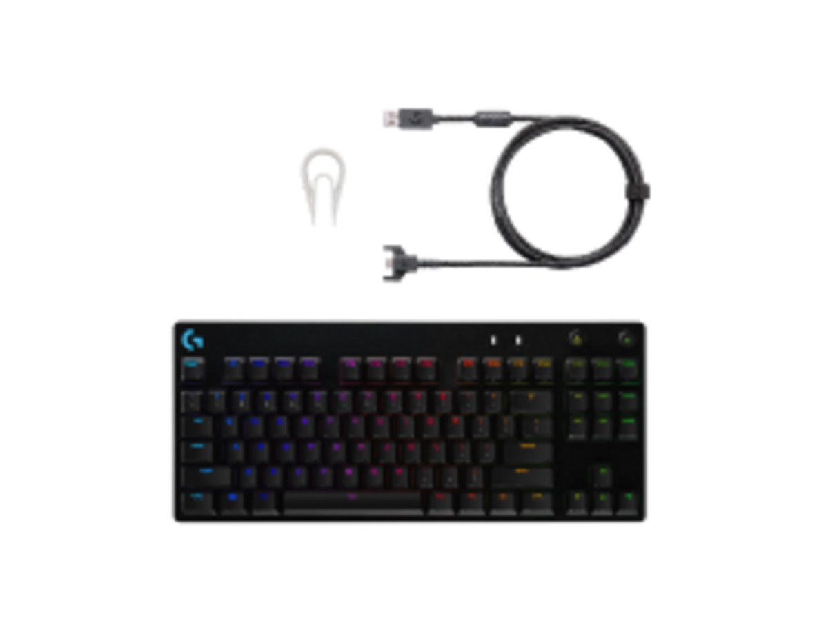 羅技 G PRO 職業級競技機械式電競鍵盤(青軸V2)