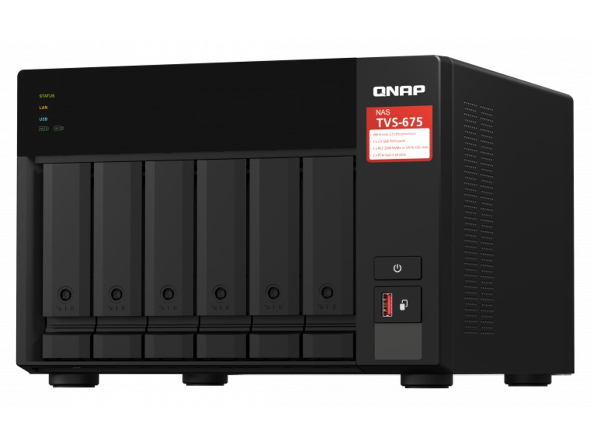【QNAP 威聯通】TVS-675-8G 6Bay NAS 網路儲存伺服器