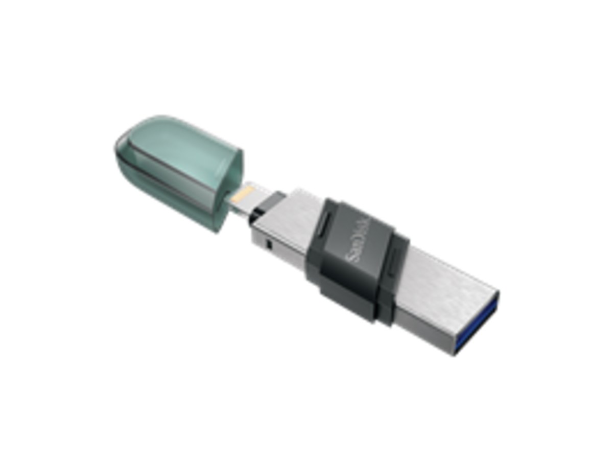 SANDISK iXpand Flash Drive Flip/雙用隨身碟/128GB/雙介面/OTG/for iPhone and iPad/