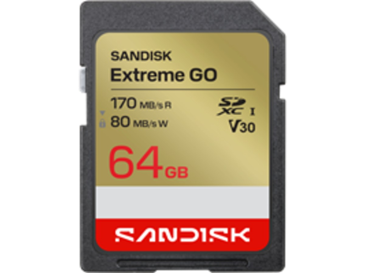 SANDISK Extreme SDXC UHS-I 64GB 170MB/s(R) / 80MB/s(W)