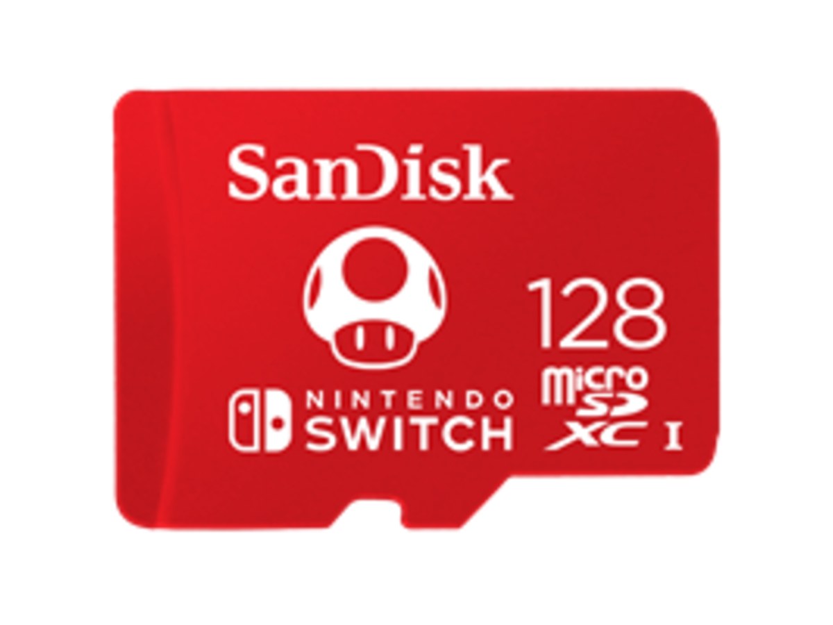 SANDISK and Nintendo Cobranded Micro SDXC 128GB, U3, C10, UHS-1, 100MB/s R, 90MB