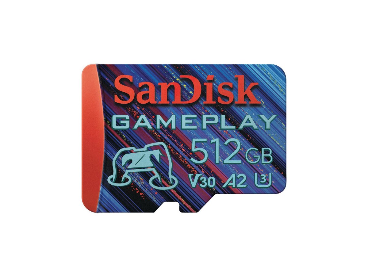 SanDisk GamePlay microSD card for Mobile Gaming, microSDXC 512GB, V30, U3, C10,