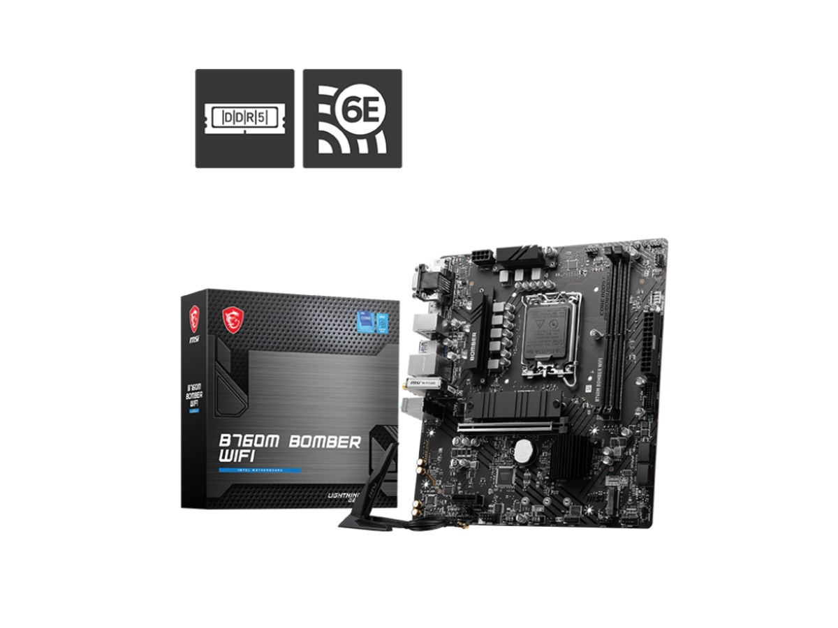 微星 B760M BOMBER WIFI (DDR5)