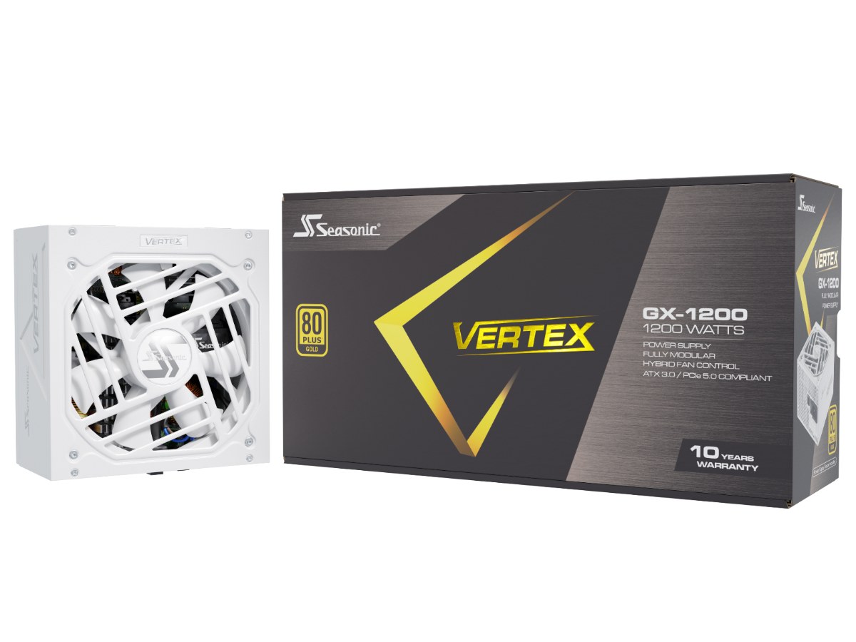 海韻 Vertex GX-1200 白色 金牌/全模 電源供應器