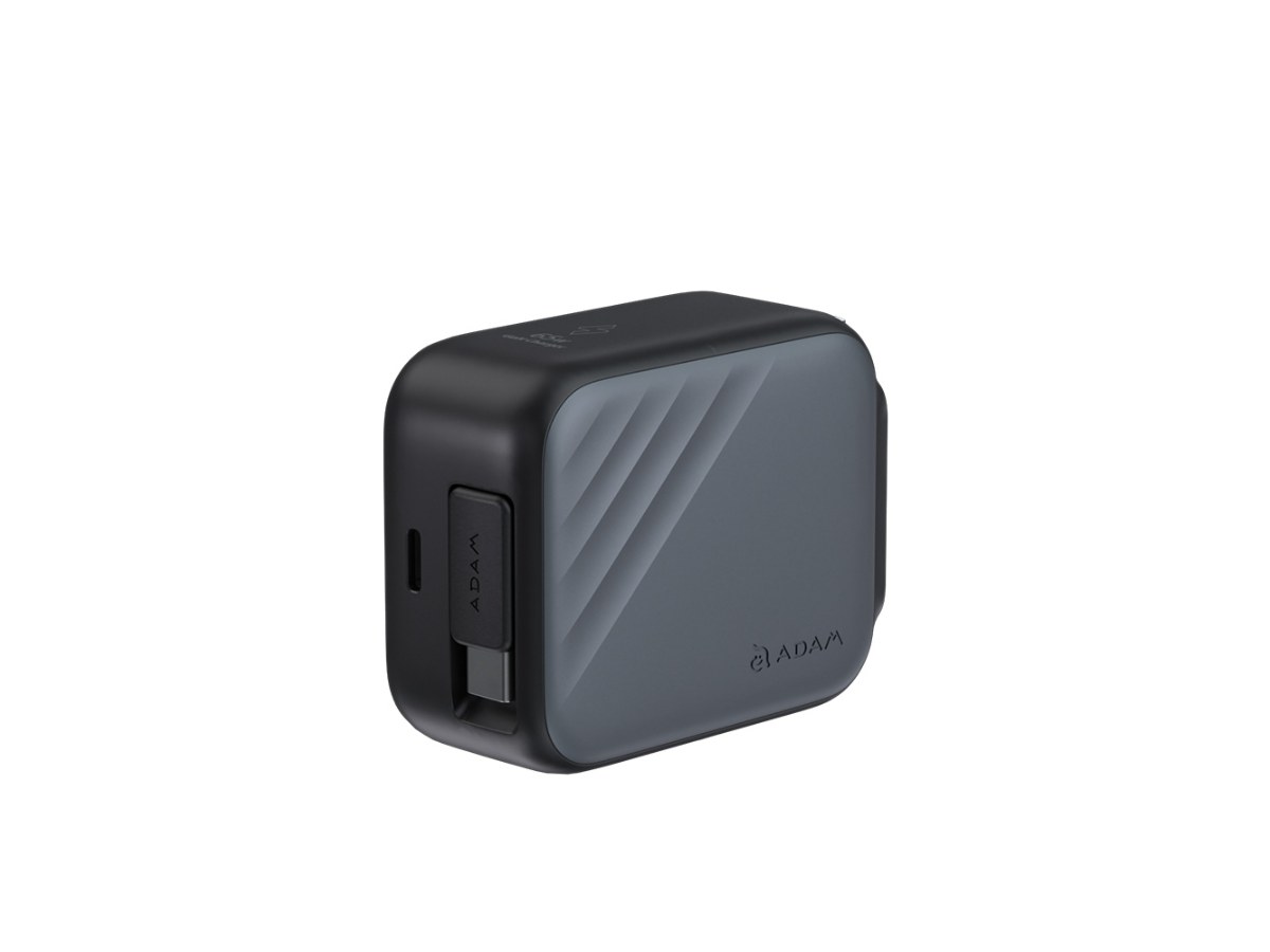 [亞果元素] GaN 35W USB-C自帶線快速電源供應器-灰