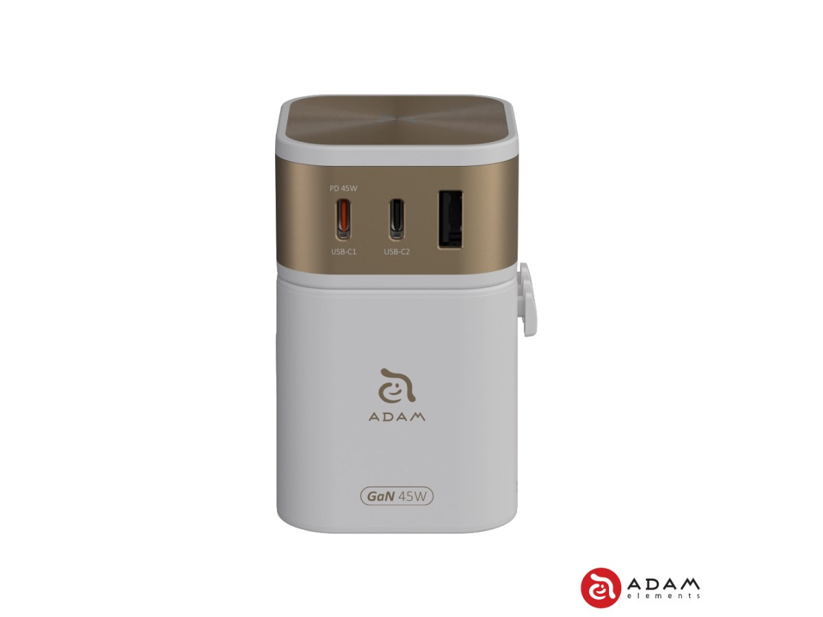 [亞果元素] 45W 旅行電源供應器-白