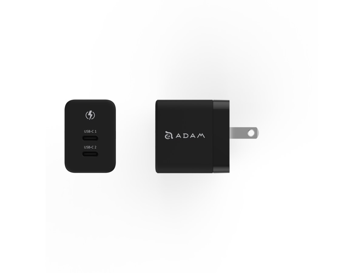 亞果元素 OMNIA X35C GaN 35W雙孔智慧分流迷你快速電源供應器-黑