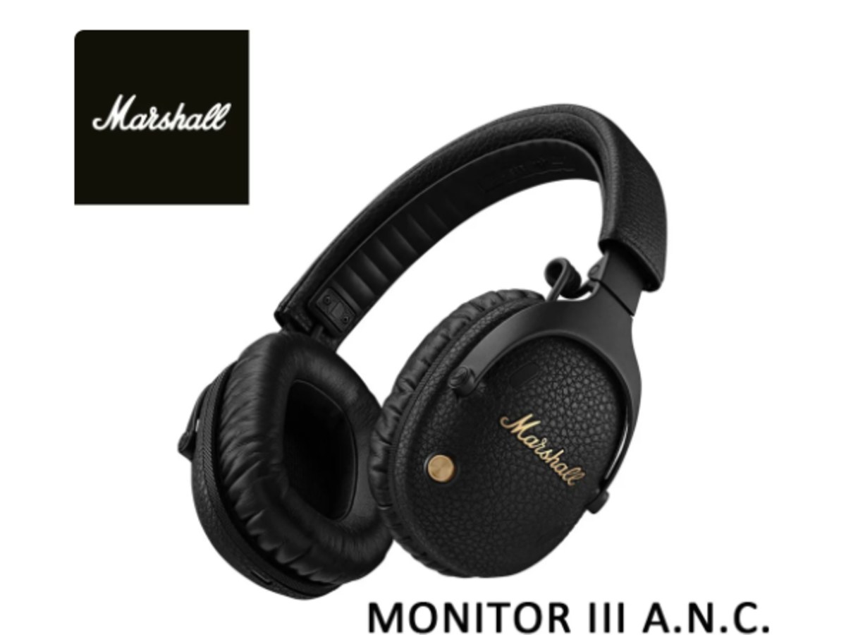 Marshall Monitor III耳罩式藍牙耳機-奶油白