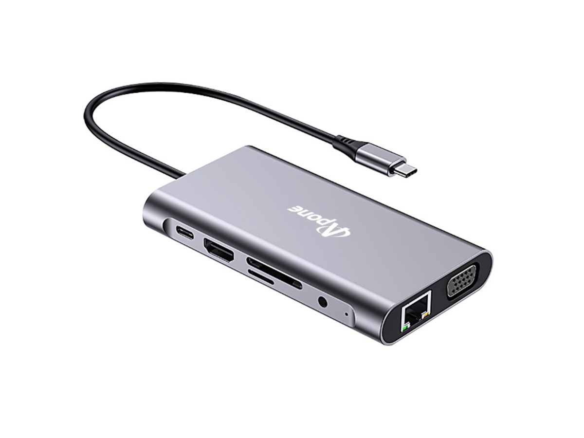 【Apone】 Type-C PD 100W Hub十合一多功能集線器