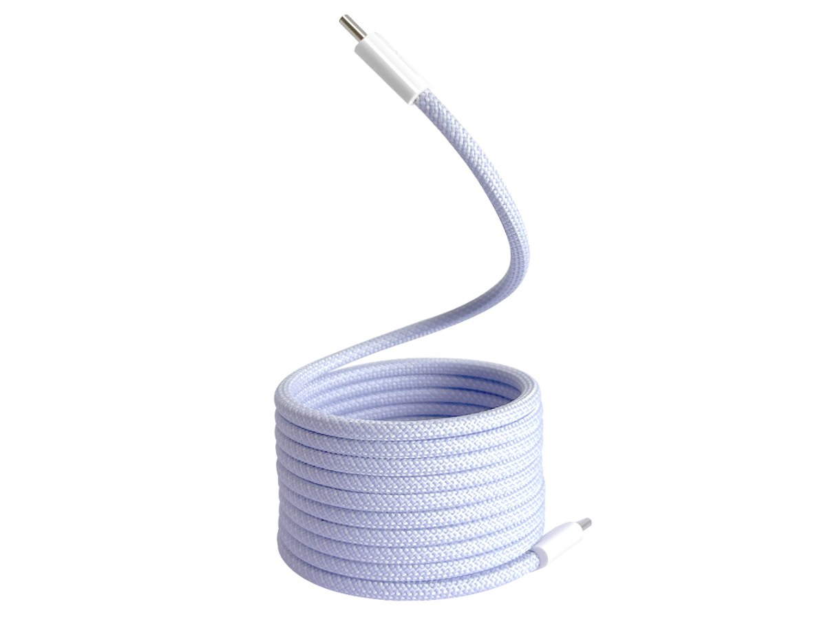 【Apone】MagMag 魔吸 USB-C to USB-C 充電傳輸線 - 2M 金香紫