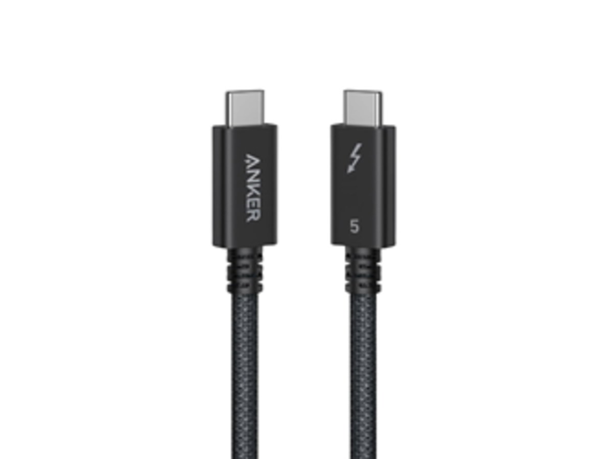 Anker Prime Thunderbolt 5 USB C to C編織線240W 80G 8K 1M 黑色A84N1