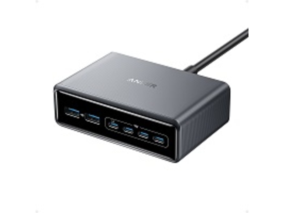 Anker Prime Charger (200W, 6 Ports, GaN) B2C - TW Silver Iteration 1急速充電器A2