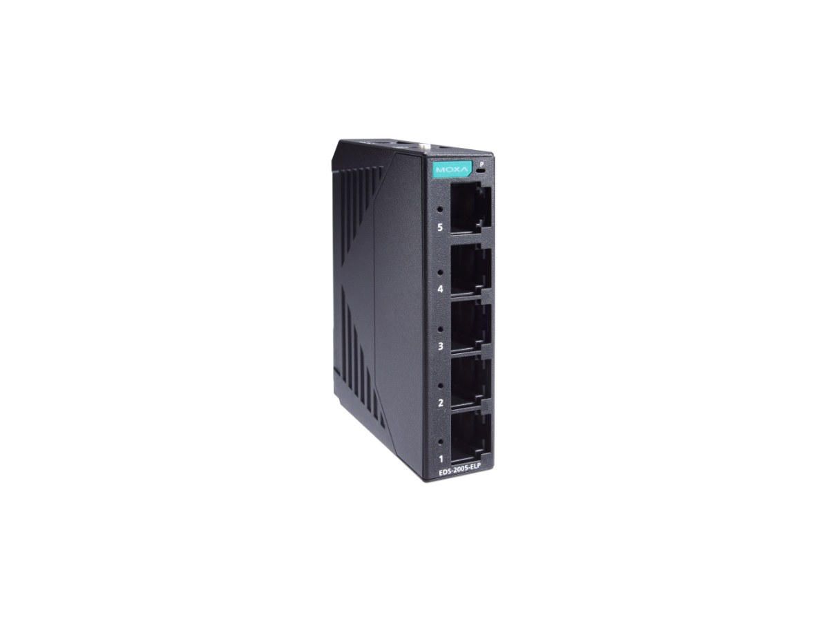 MOXA EDS-2005-ELP/ 塑膠外殼 5 埠入門級非網管 Ethernet 交換器