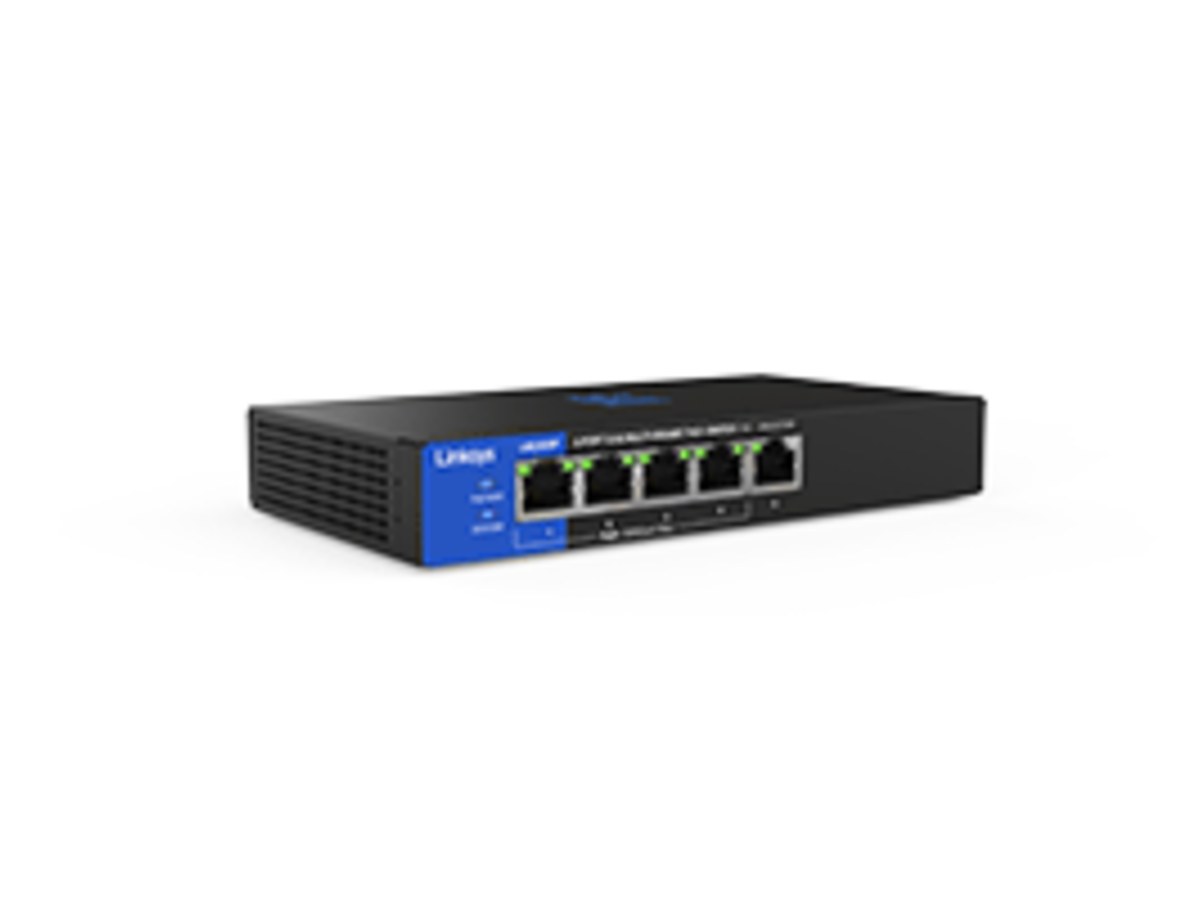 Linksys 5-Port 2.5G Multi-Gigabit Unmanaged PoE+Switch