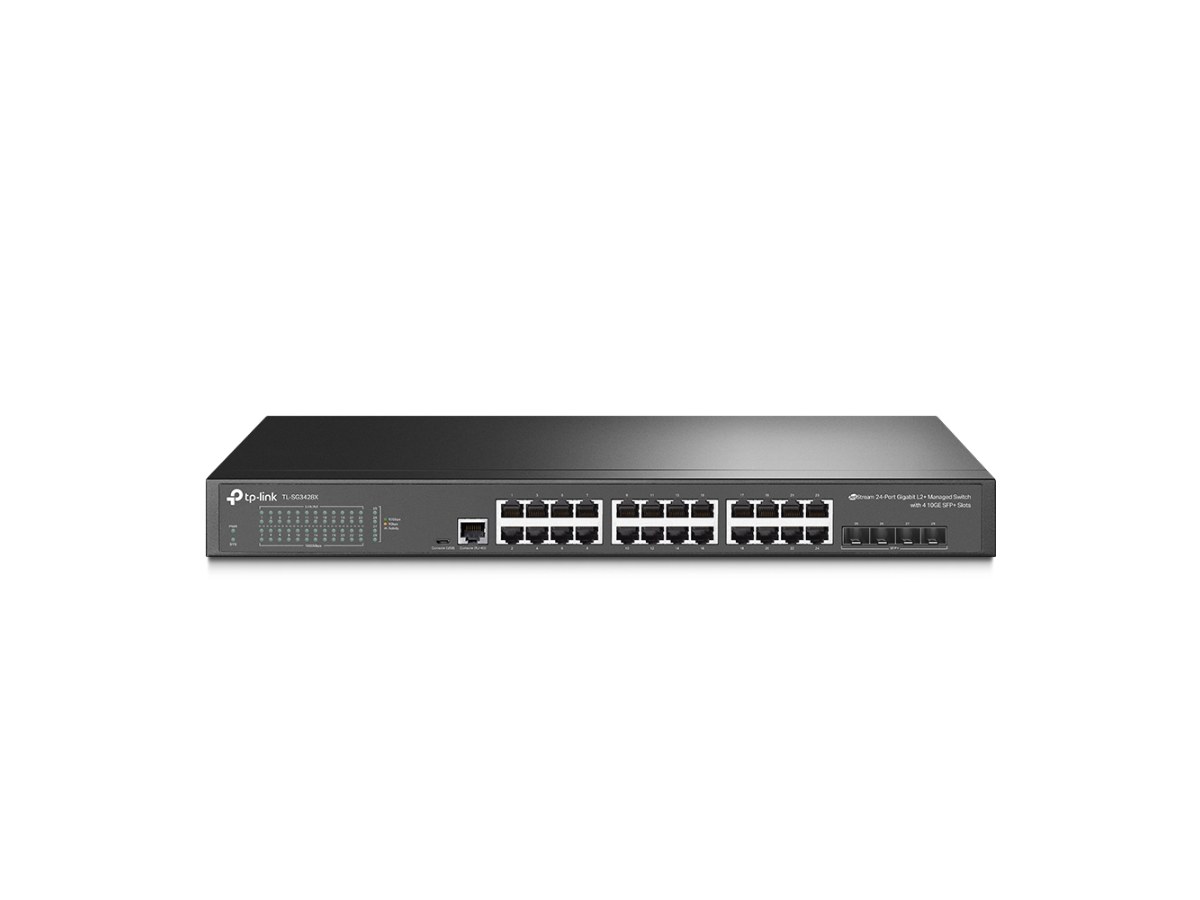 TP-LINK (商用) TL-SG3428X 24 埠 Gigabit L2+ 管理型交換器(含 4 個 10GE SFP+ 插槽