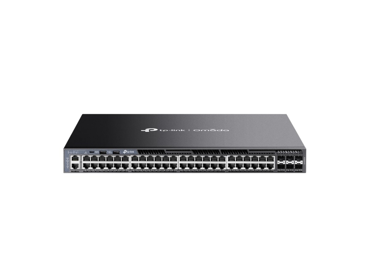 TP-LINK (商用) SG6654X 48 埠 Gigabit 可堆疊 L3 管理型交換器 (含 6 個 10G 插