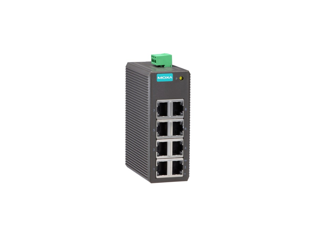 MOXA EDS-208/ 8埠入門級非網管型乙太網路交換器