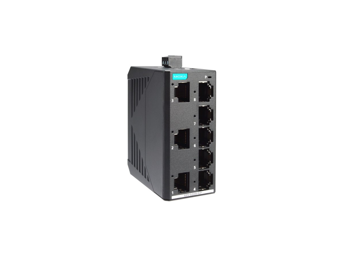 Moxa EDS-G2008-ELP 非網管型交換器(Giga/膠殼)
