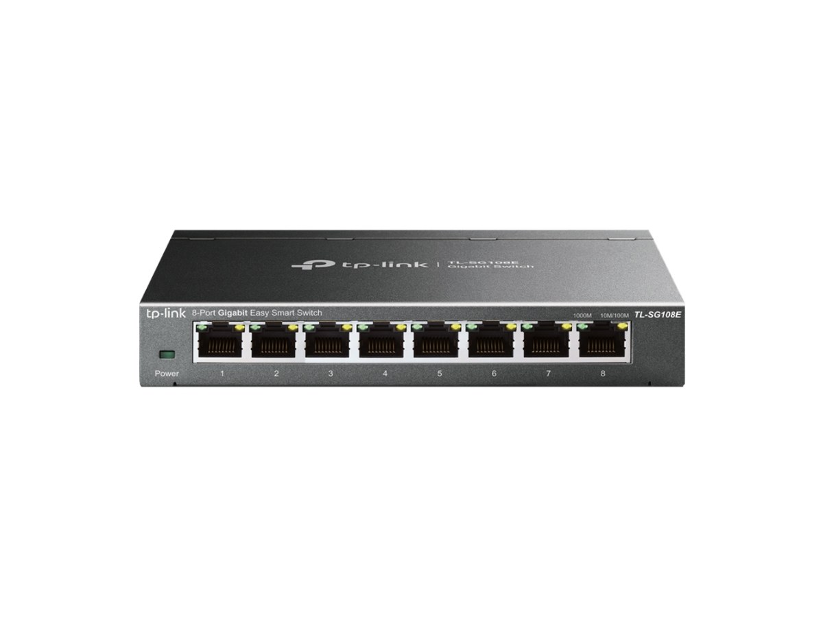 TP-LINK (商用) TL-SG108E 8埠Gigabit簡易智慧型交換器