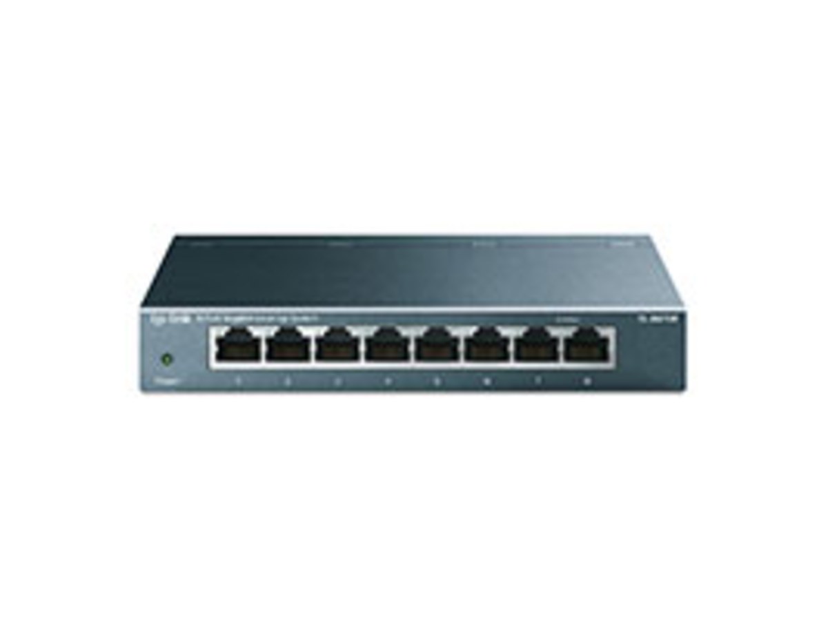 TP-LINK (家用) TL-SG108 8埠 10/100/1000Mbps 桌上型交換器