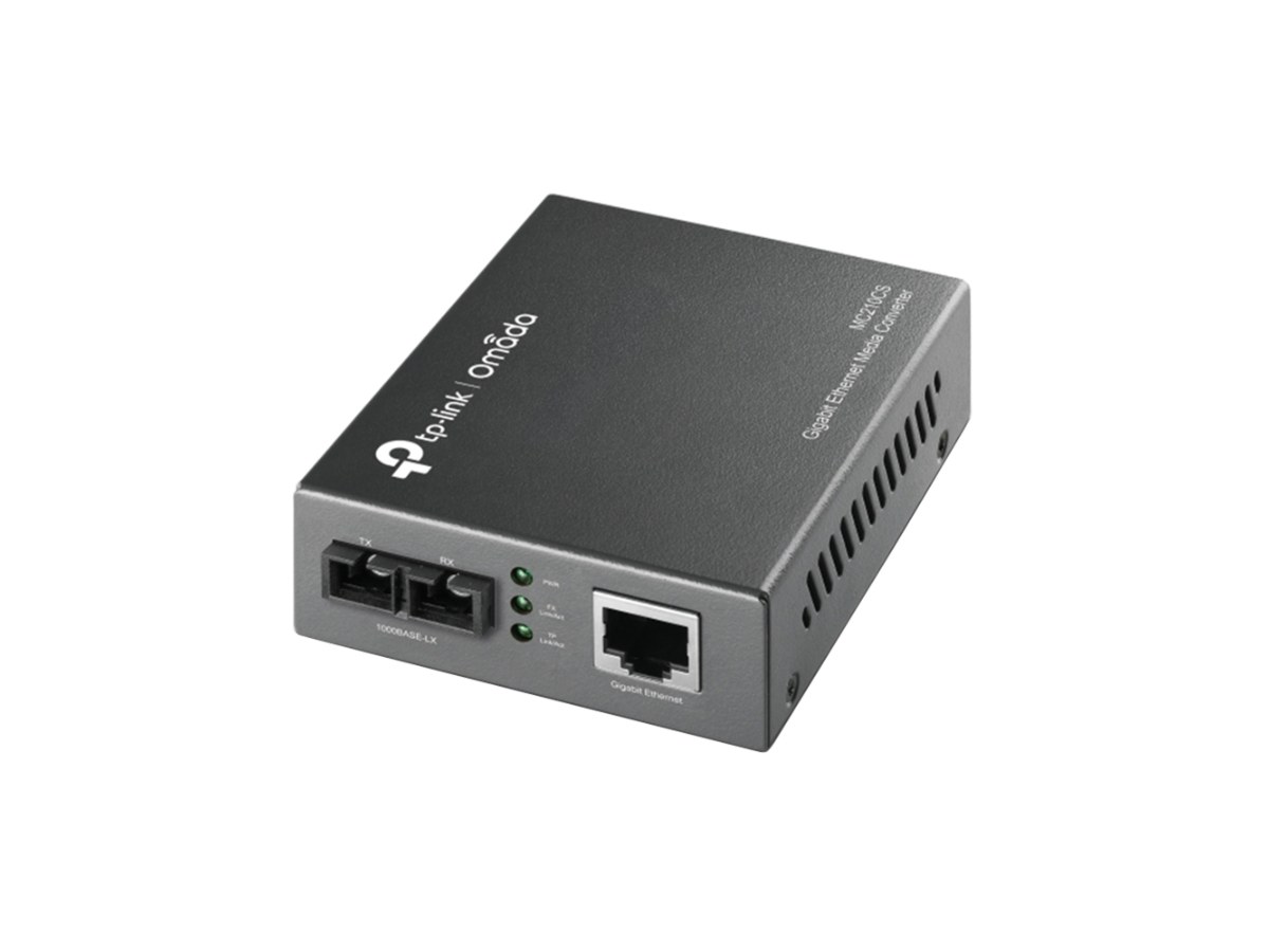 TP-LINK (商用) Gigabit 乙太網路轉光纖轉換器(單模) MC210CS
