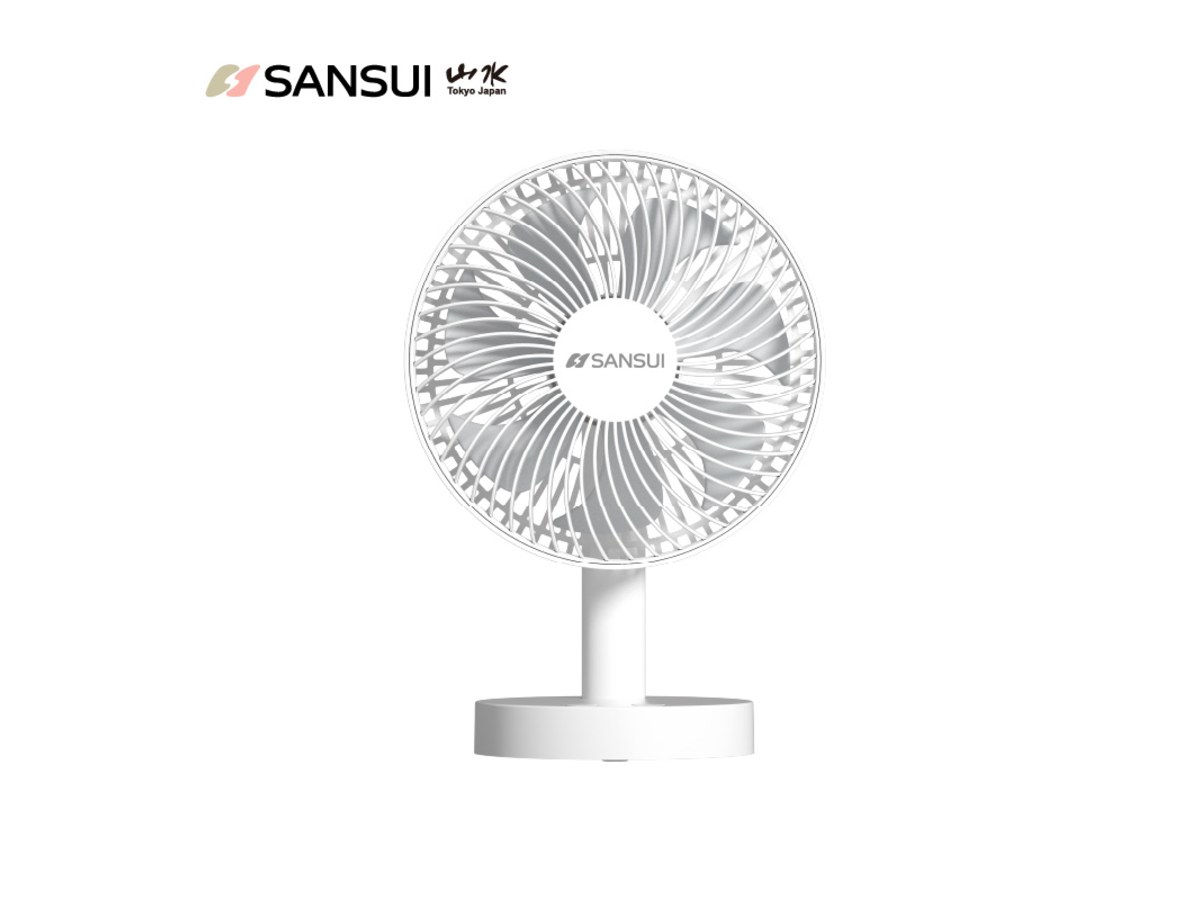 SANSUI山水 8吋桌上型隨行風扇SDF-T67(白)