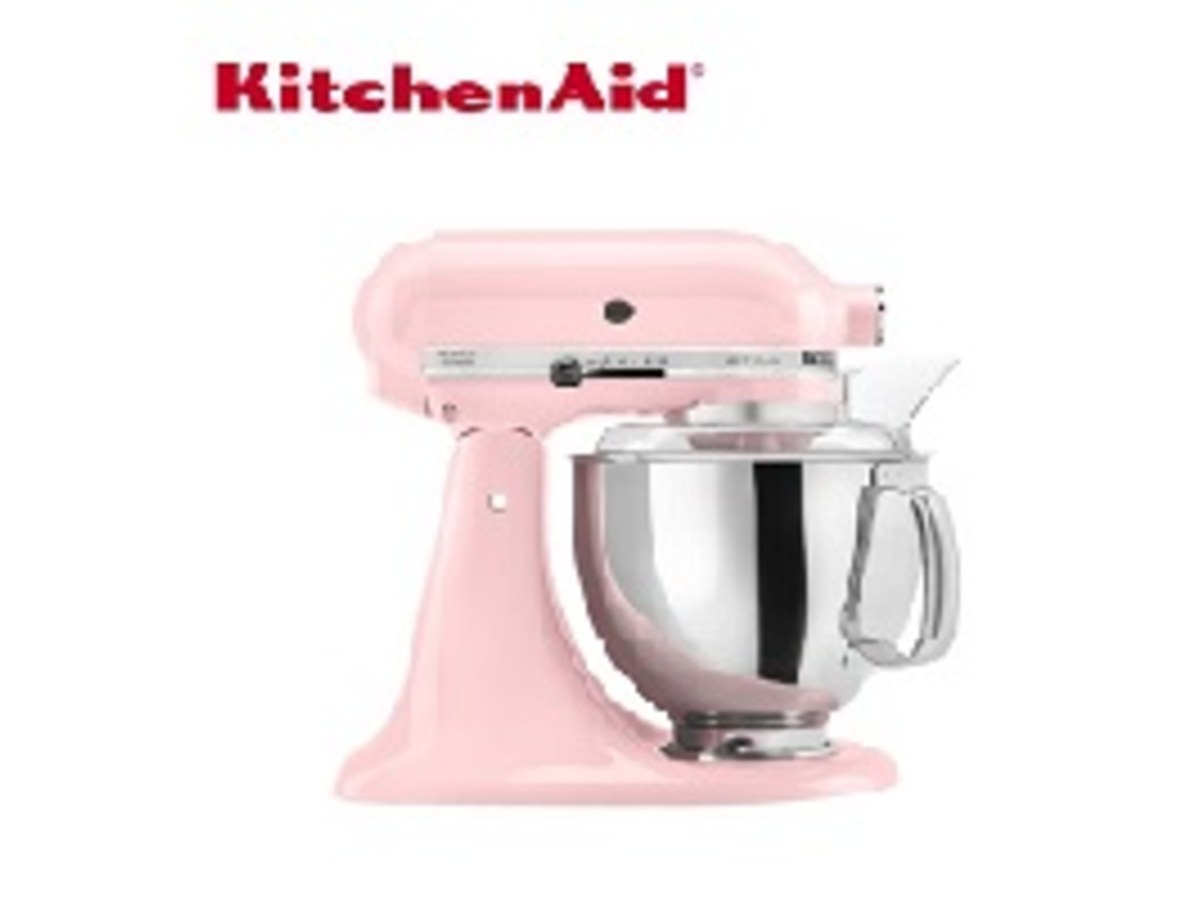 (35003941)KitchenAid桌上型攪拌機(抬頭型)5Q(4.8L)蜜桃粉