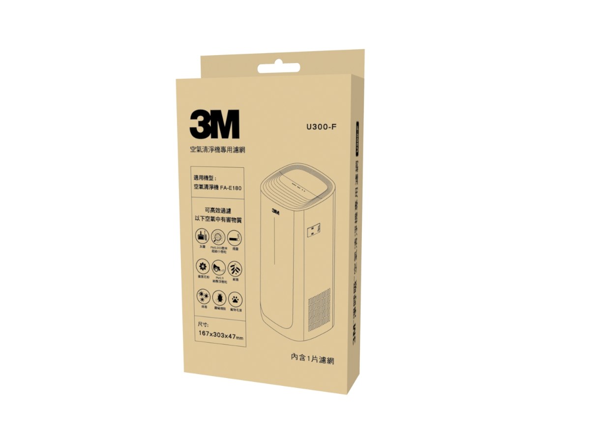 3M U300-F 空氣清淨機專用濾網 -7100196479