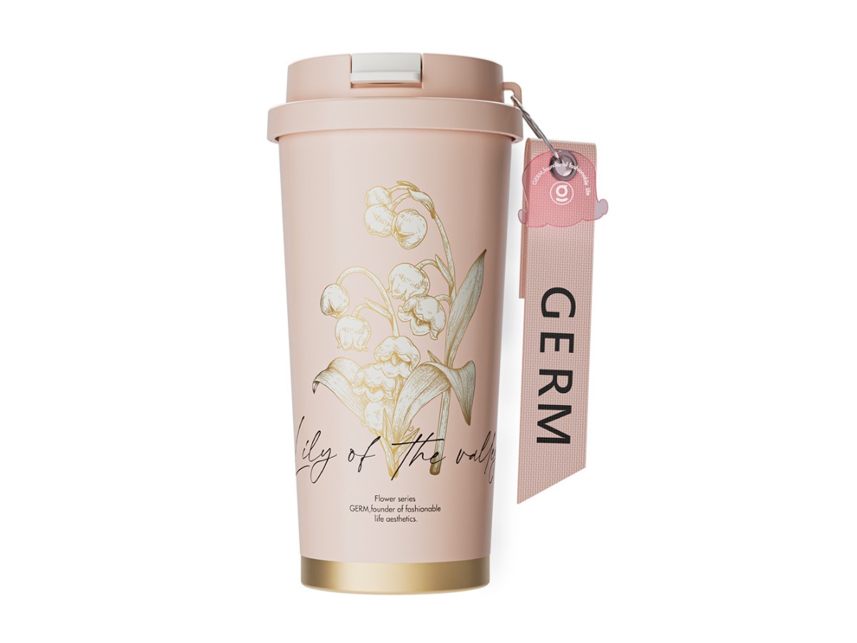 鈴蘭系列閃耀保溫杯（霧粉）500ML