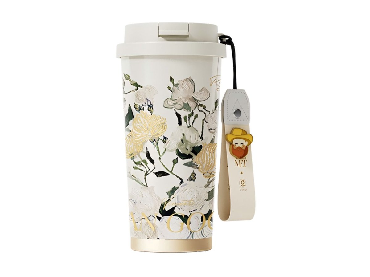 THE MET致敬梵古系列閃耀咖啡杯（玫瑰）500ML