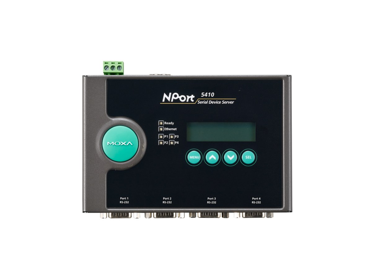 MOXA NPort 5410/ 4埠RS-232串列設備伺服器