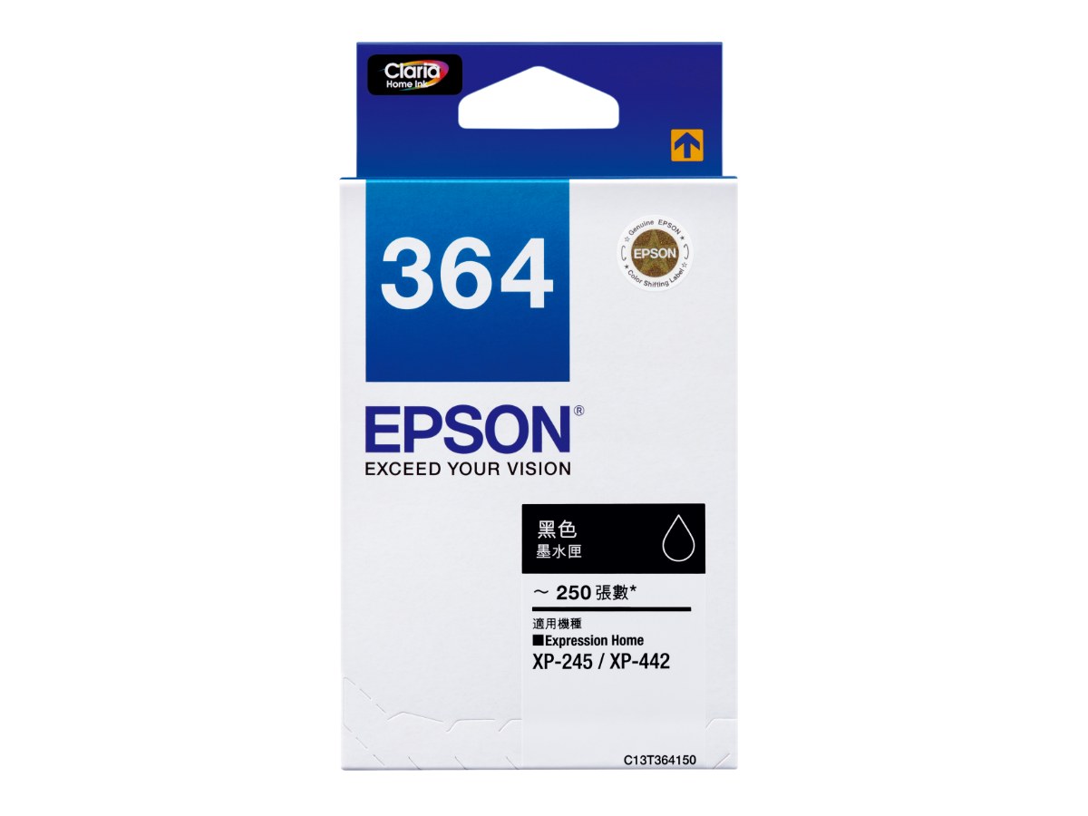 EPSON T364150 (364) 標準型黑色墨水匣