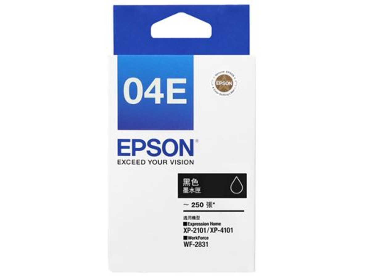 EPSON C13T04E150黑色墨水匣