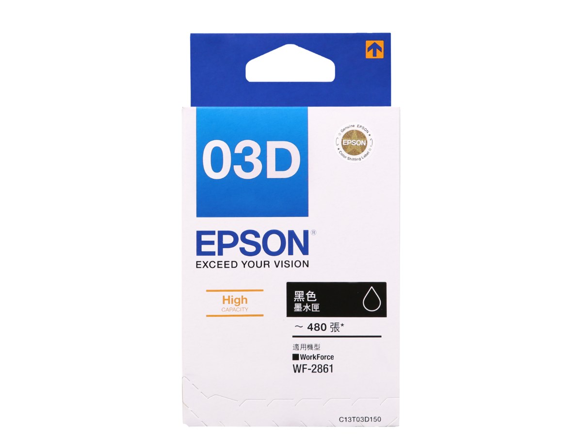 EPSON C13T03D150 黑色XL墨水匣
