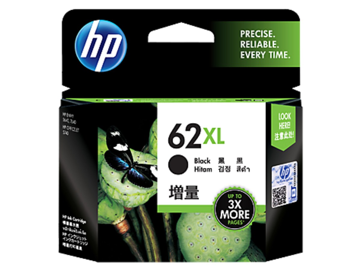 HP C2P05AA (62XL)黑色高容量墨水匣