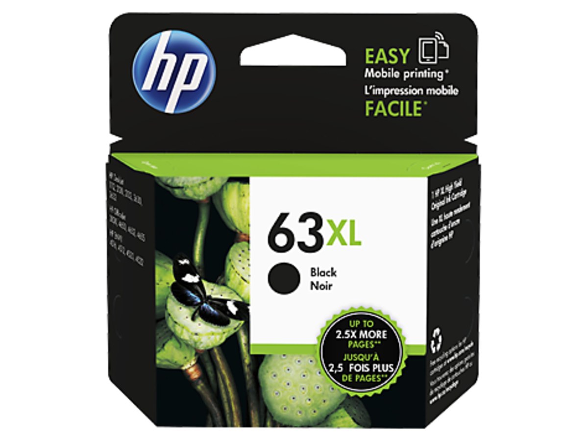 HP F6U64AA (63XL)黑色高容量墨水匣