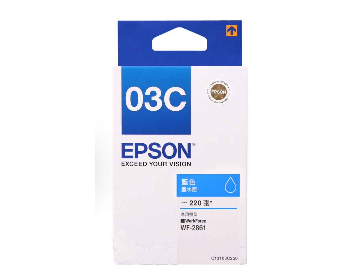 EPSON C13T03C250 藍色墨水匣