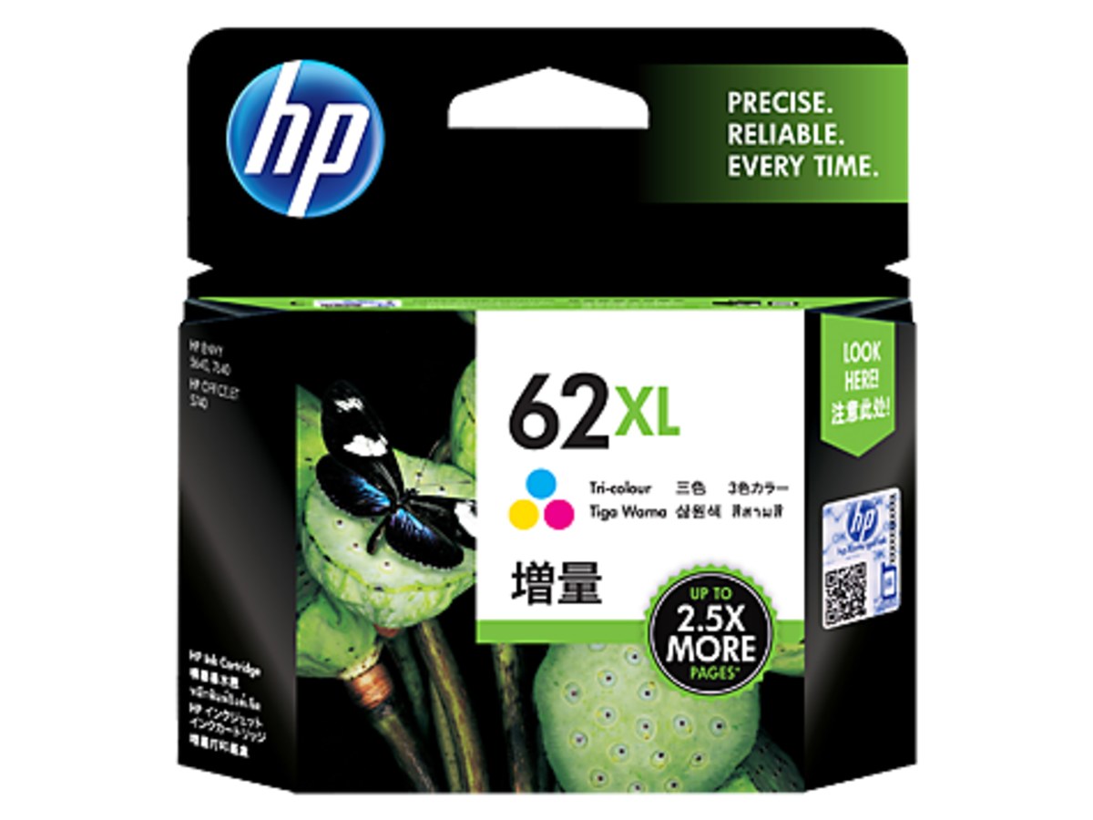 HP C2P07AA (No.62XL) 彩色高容量墨水匣(列印量約415頁)