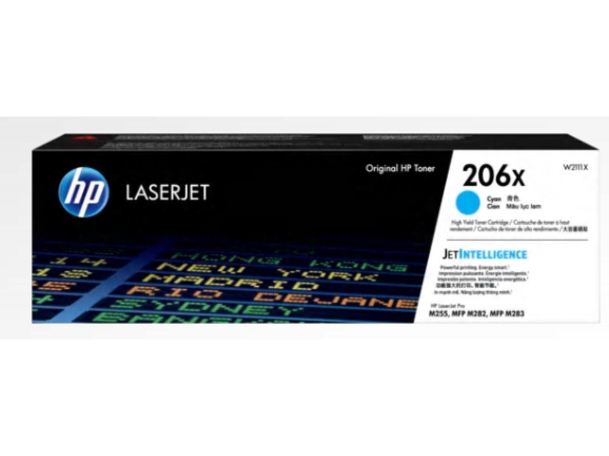 HP 206X 藍色 LaserJet 碳粉匣