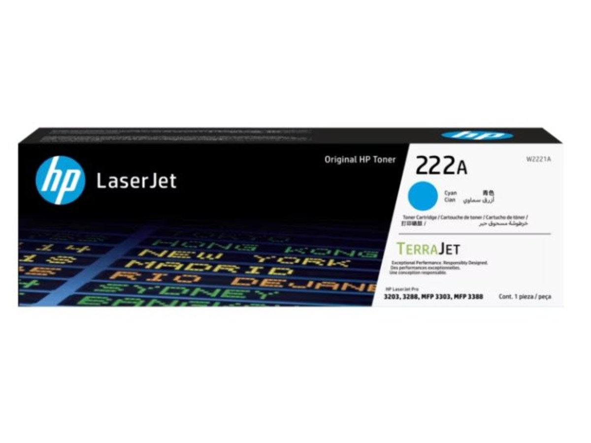 HP 222A 藍色 LaserJet 碳粉匣