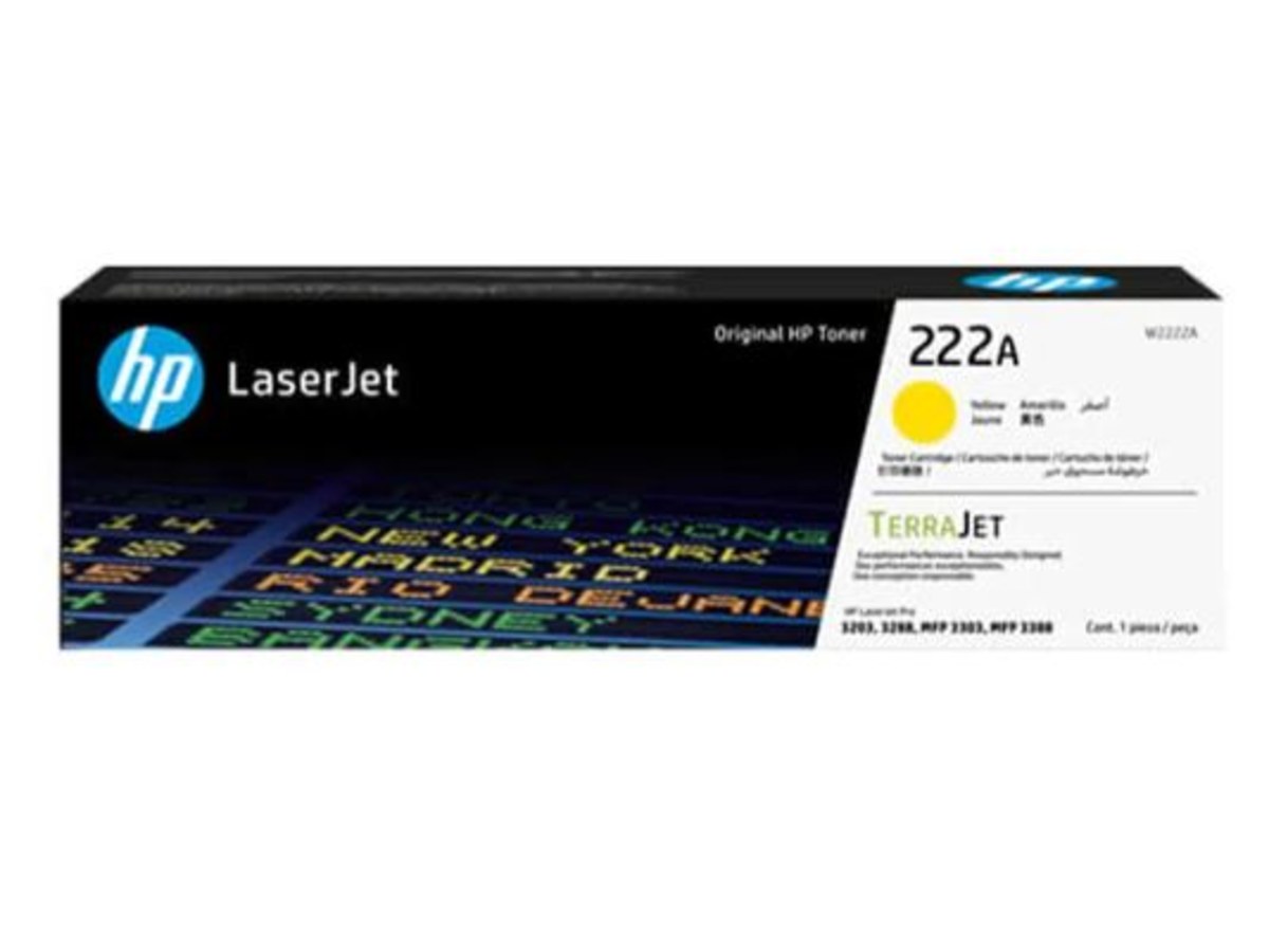HP 222A 黃色 LaserJet 碳粉匣