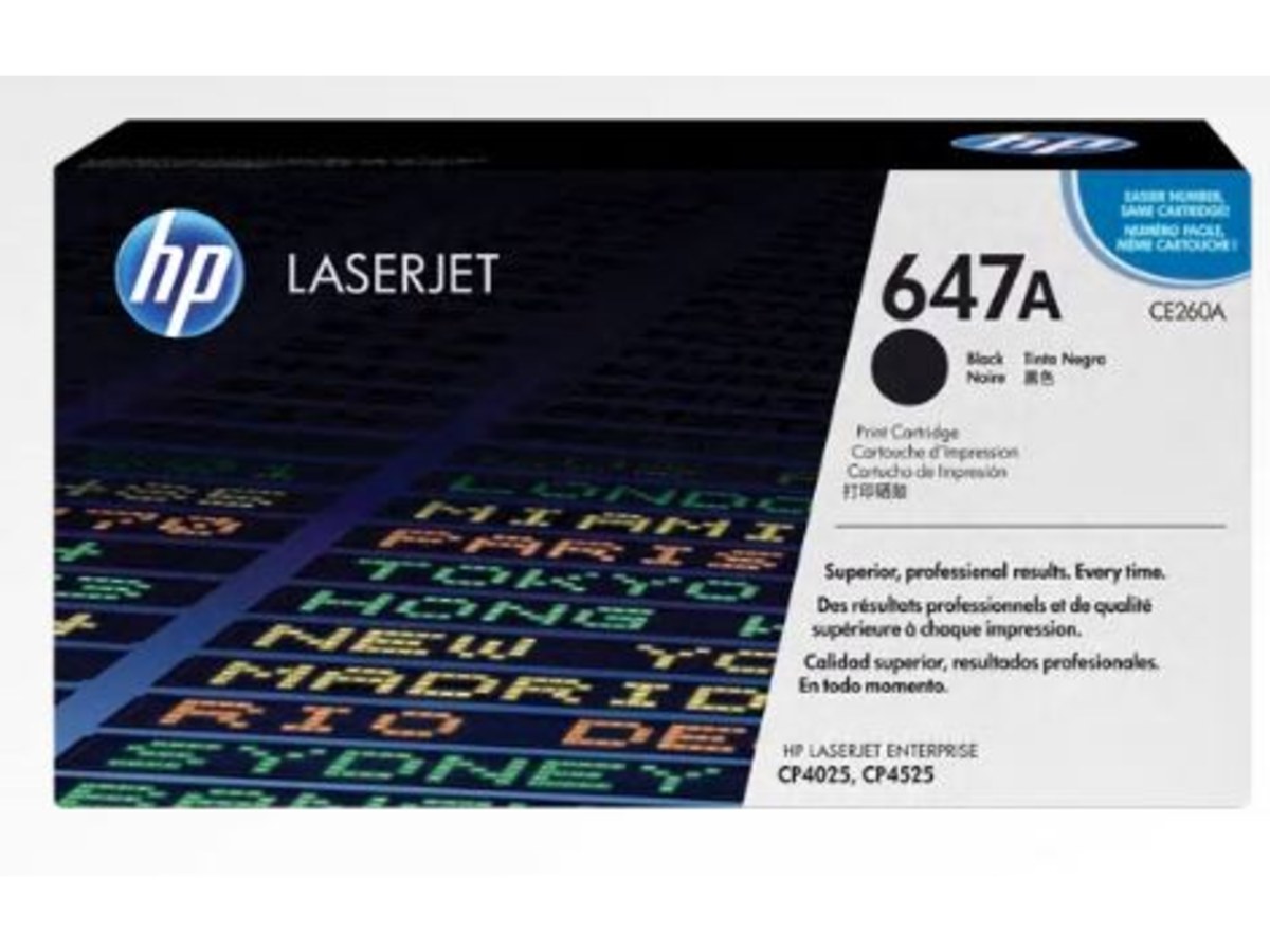 HP CE260A 黑色碳粉匣