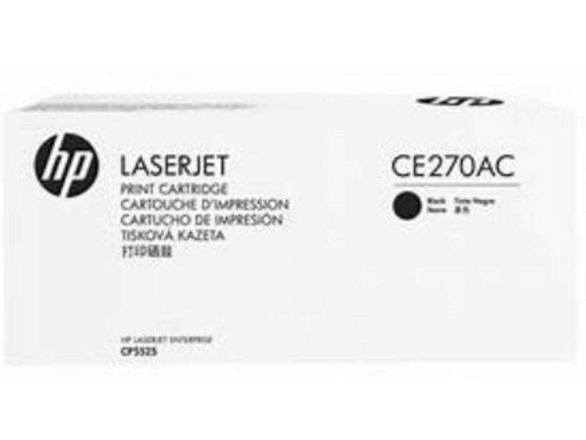 HP CE270AC (No.650A) 黑色 LaserJet 碳粉匣 白盒包裝