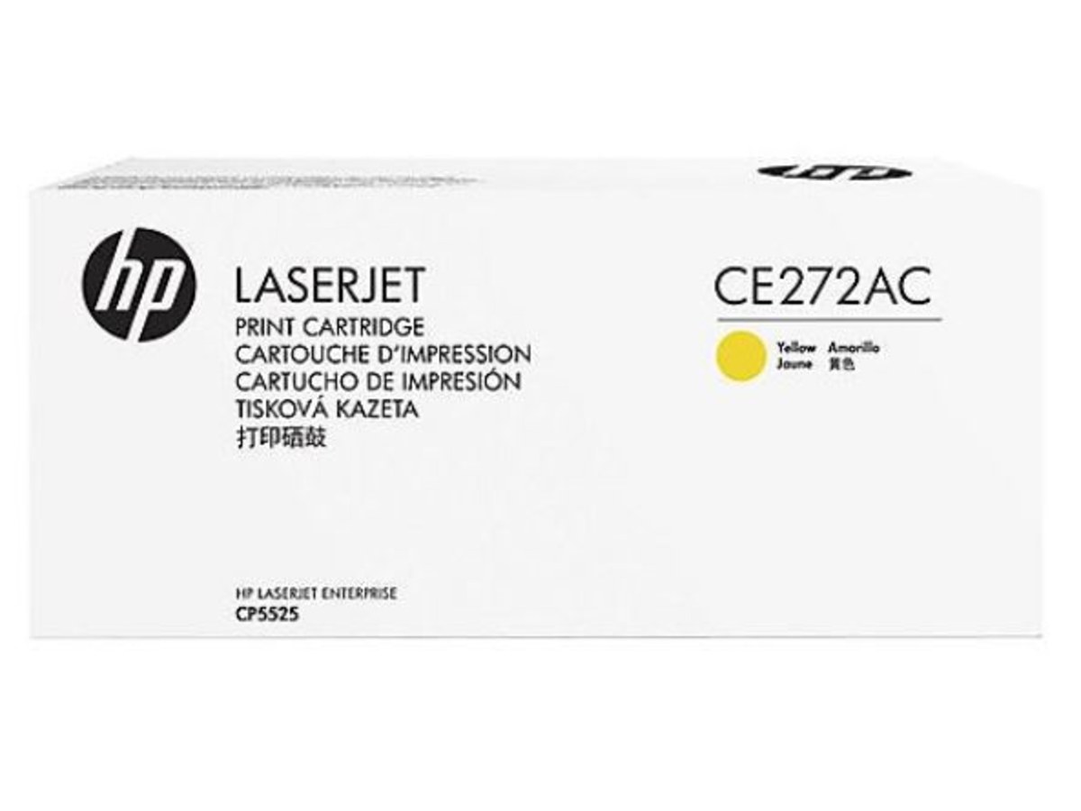 HP CE272AC (No.650A) 黃色 LaserJet 碳粉匣 白盒包裝