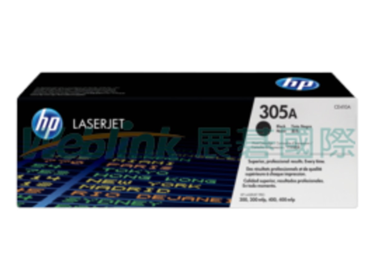 HP CE410A (No.305A) 黑色 LaserJet 碳粉匣