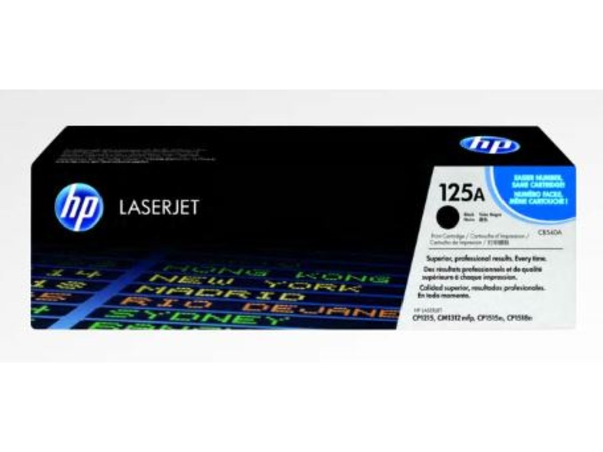HP CB540A(125A)黑色碳粉匣
