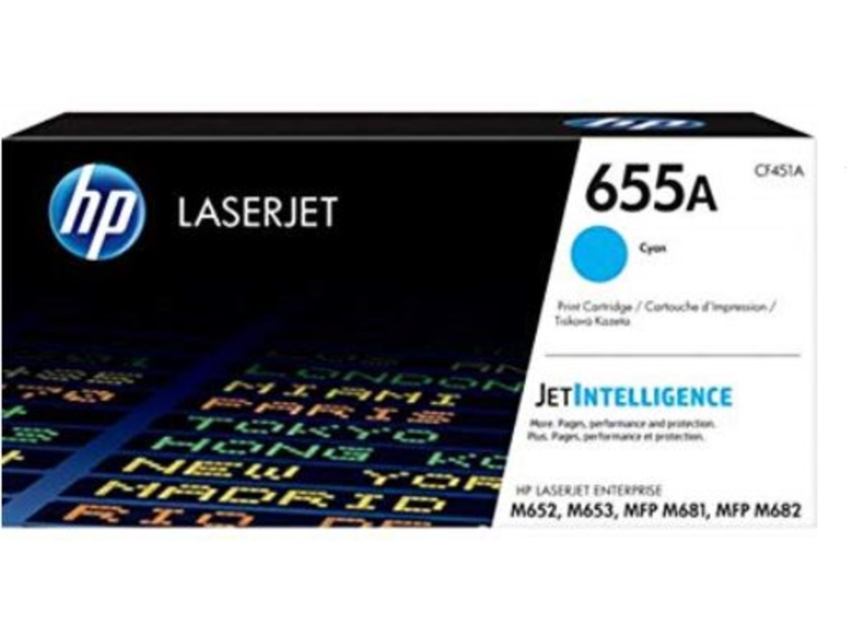 HP 655A 藍色碳粉匣